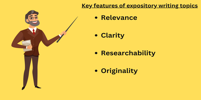 Key features of expository writing topics
